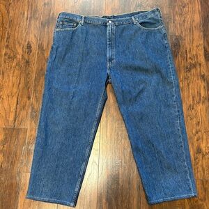 Levi’s 550 Jeans Men’s Size 50x29 Dark Blue Wash Straight Leg  100% Cotton